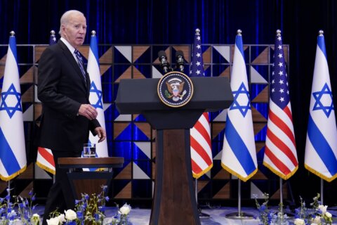 Democratic support for Biden ticks up on handling of Israel-Hamas war, AP-NORC poll says