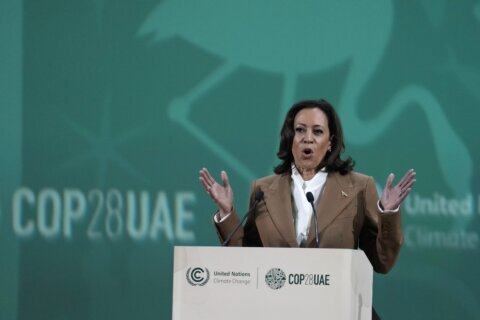 Harris dashed to Dubai to tackle climate change and war. Each carries high political risks at home