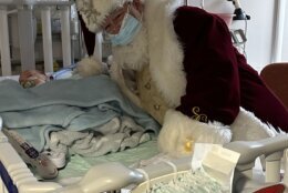 Santa with infant patient