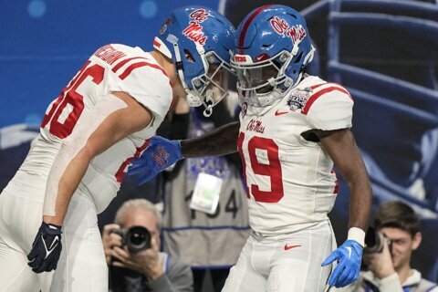 Dart leads No. 11 Ole Miss to 38-25 Peach Bowl rout of No. 10 Penn State’s proud defense