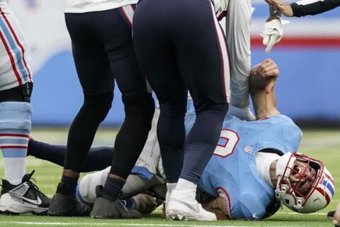 Titans QB Will Levis hopes leg injury not as bad as initially feared in OT loss