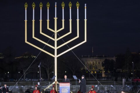 Marking start of Hanukkah, Emhoff condemns antisemitism, says Biden and Harris ‘have your back’