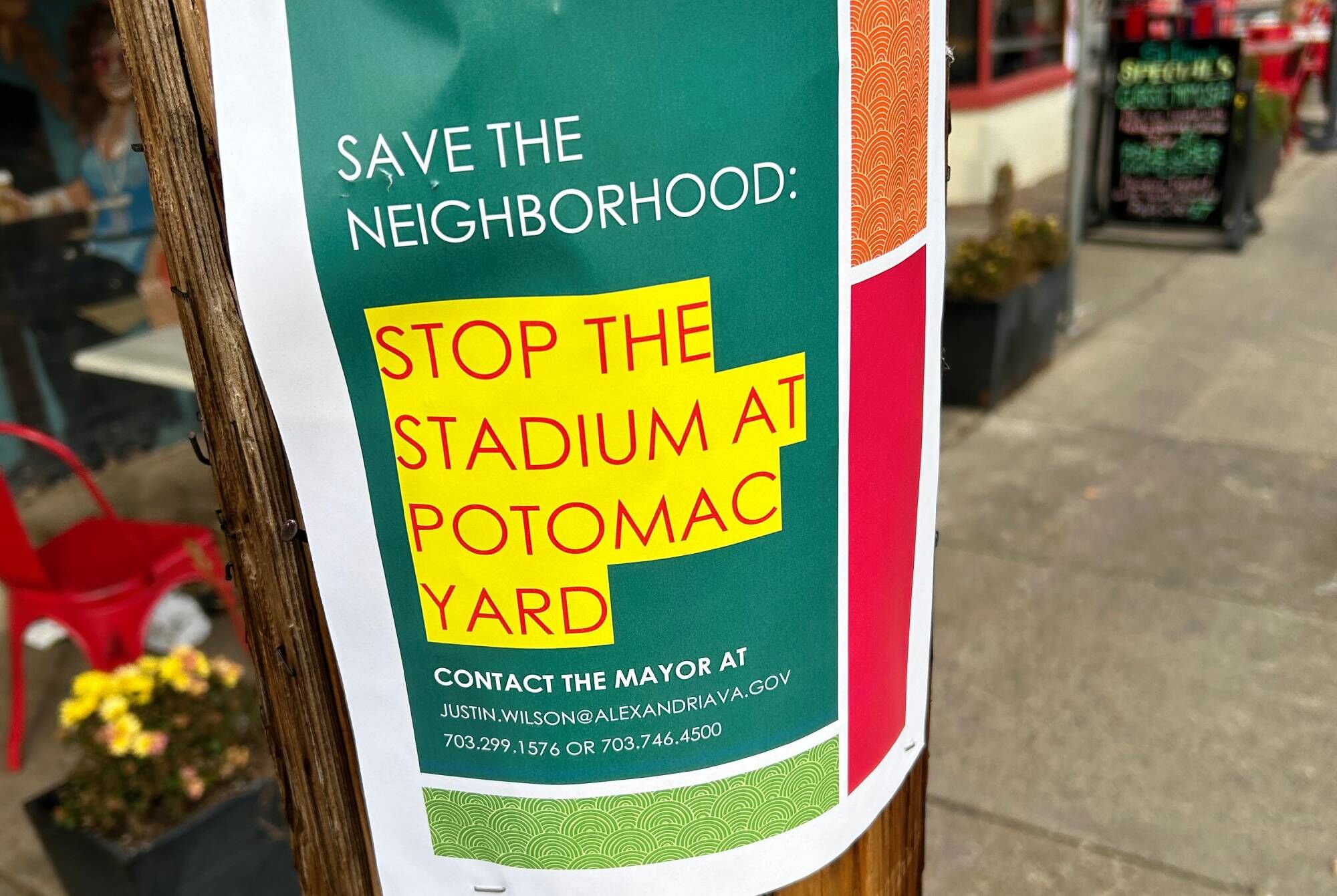 Stop the Stadium flyer