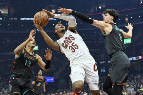 Donovan Mitchell’s 26 points, another double-double by Jarrett Allen send Cavs past Wizards 114-90