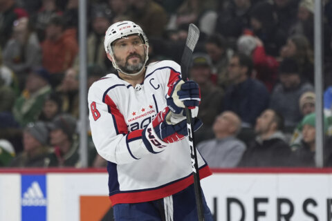 Alex Ovechkin is shifting to right wing for the Capitals’ second game of the season