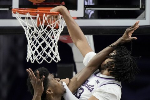 Kaluma's 4-point play in overtime helps Kansas State rally past No. 9 Baylor, 68-64