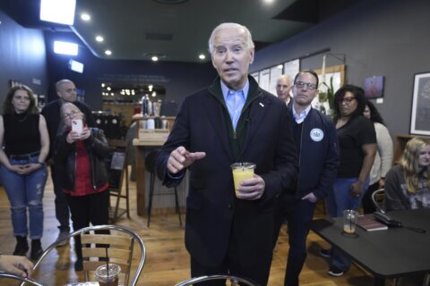 Biden stops by Pennsylvania stores to talk up his record on small business creation