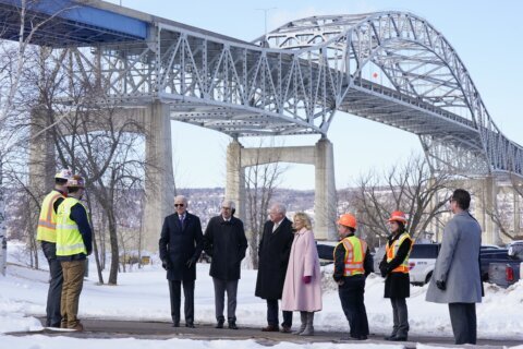 Biden returns to a deteriorating Wisconsin bridge for an election-year pitch on policy achievements