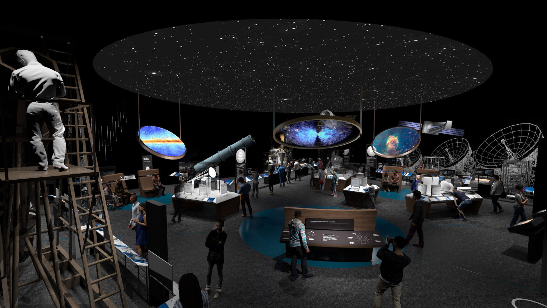 National Science Foundation Discovering Our Universe exhibit