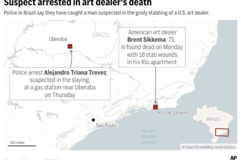 Police in Brazil arrest a suspect in the brutal slaying of a Manhattan art dealer
