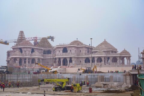 A Hindu temple built atop a razed mosque in India is helping Modi boost his political standing