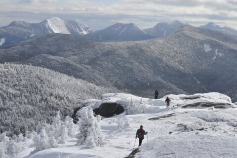A hiker is rescued after falling down an Adirondack mountain peak on a wet, wintry night