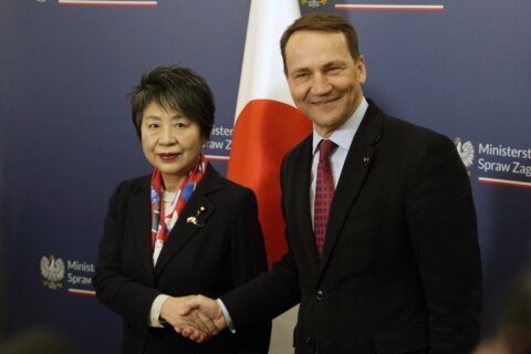 Japan’s foreign minister visits Poland to strengthen ties with the NATO nation
