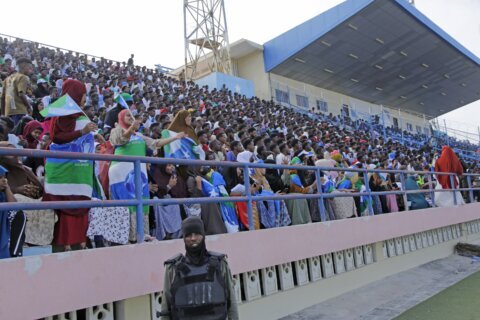Civil war turned Somalia's main soccer stadium into an army camp. Now it's hosting games again