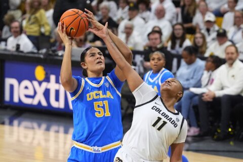 Osborne, Betts lead No. 5 UCLA past third-ranked Colorado 76-68 in first women's sellout in Boulder