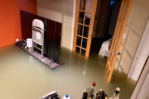 Khianti Silver's basement was flooded with sewage. (Courtesy Khianti Silver)