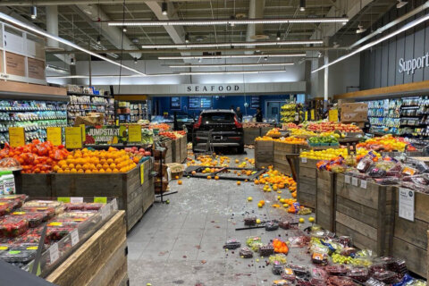 Vehicle crashes through Whole Foods store in Bethesda