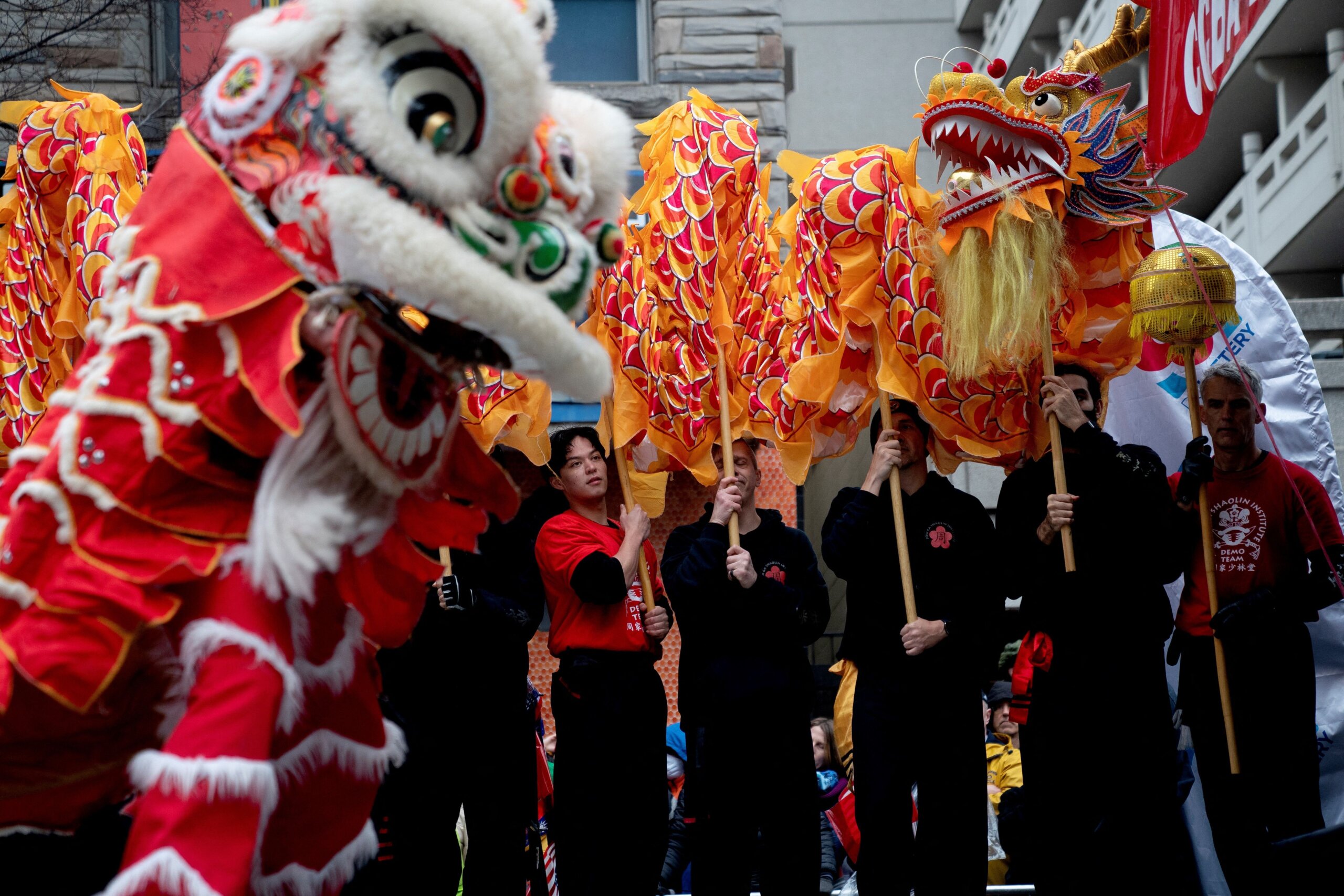 中国新年庆典使得华盛顿市中心的街道本周末封闭