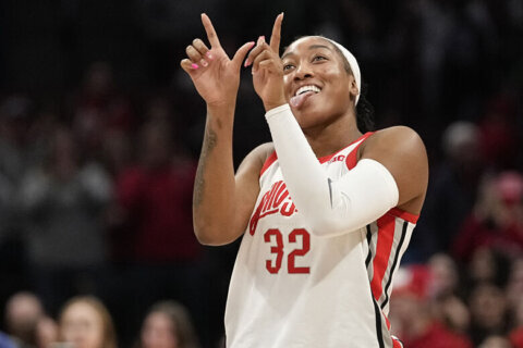 Celeste Taylor scores 20 as No. 2 Ohio State beats Maryland 79-66 to claim share of Big Ten title