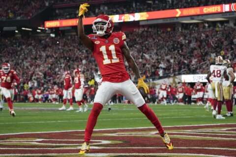 Chiefs are releasing wide receiver Marquez Valdes-Scantling to save salary cap space, AP source says