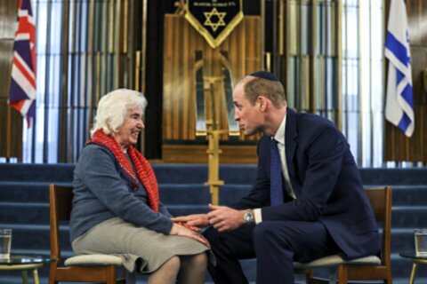 Prince William condemns antisemitism during visit to London synagogue