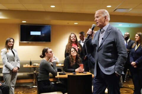 Biden thanks hospitality workers in Las Vegas ahead of Nevada’s Tuesday primary
