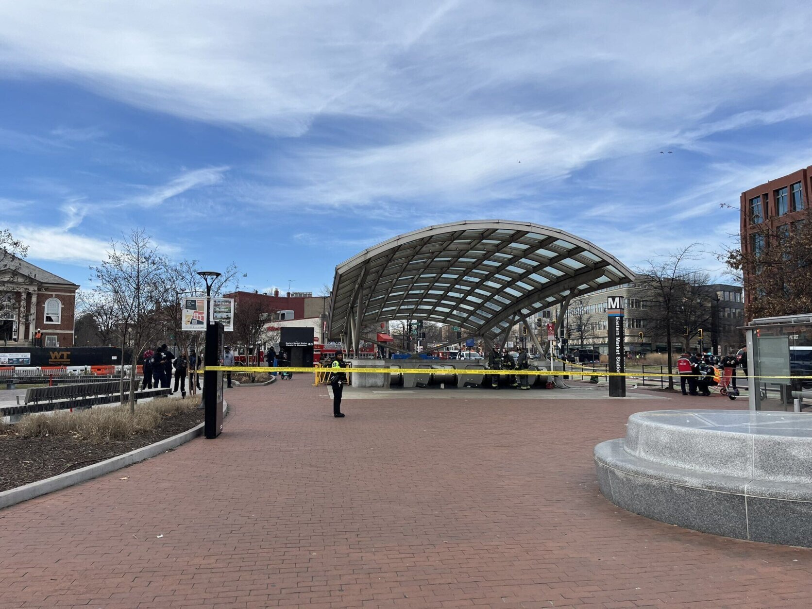 Service suspended at Eastern Market Metro station