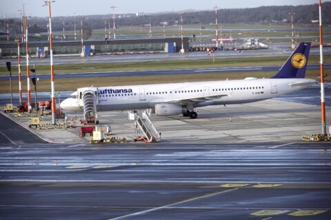 Germany's Lufthansa cancels hundreds of flights as its ground staff strike for a day at 5 airports