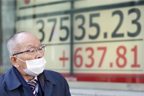 Stock market today: Asian shares drop after disappointing US inflation data sends Dow down