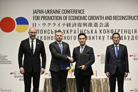 Japan vows support to Ukraine while hosting conference focused on war-torn country’s reconstruction