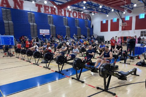 Over 1,000 compete in Alexandria rowing competition — but there’s no water in sight