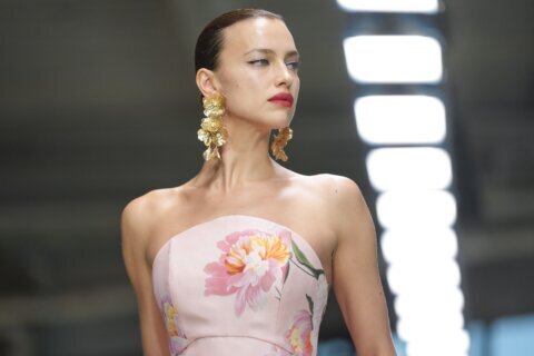 Carolina Herrera’s new line melds blooming peonies, bright colors and chic, wearable looks