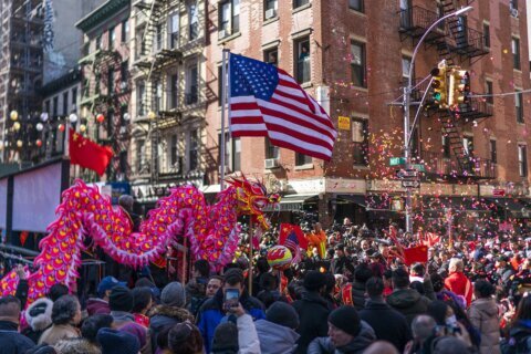 Dragons and dancers parade through Manhattan’s Chinatown for Lunar New Year