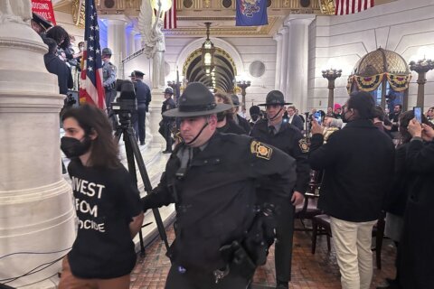 Pennsylvania Capitol protest against state investing in Israel bonds ends with arrests
