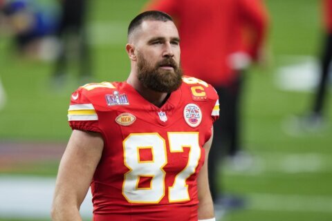 Travis Kelce brings home the hardware, holds up 'end of the bargain' with Taylor Swift