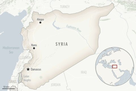 State media say an Israeli strike kills 2 in a Damascus residential area. Another kills 2 in Lebanon