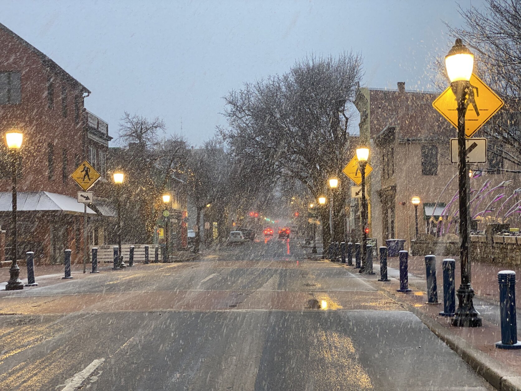 flurries fall in dc area