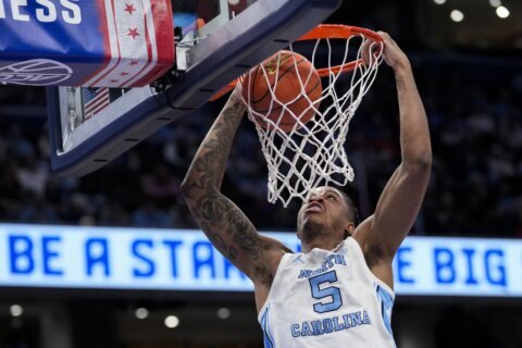 No. 4 UNC dominant in rebounding and routs Florida State 92-67 in ACC Tournament quarterfinals