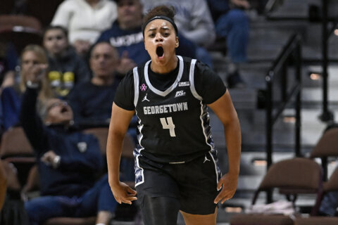 Georgetown upsets No. 21 Creighton 55-46 and will face No. 9 UConn for the Big East title