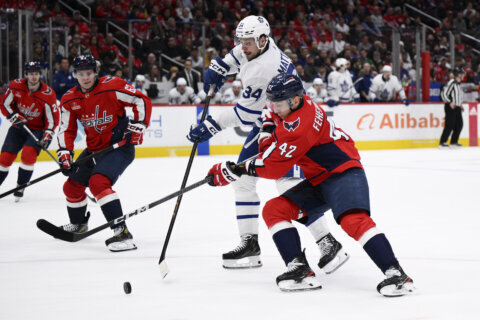 Matthews scores twice to reach 57 this season, Leafs rout Capitals 7-3 despite Ovechkin’s 2 goals