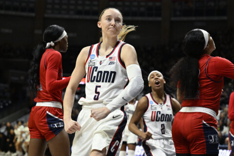 No. 3 seed UConn celebrates Auriemma’s 70th birthday with 86-64 first-round win over Jackson State
