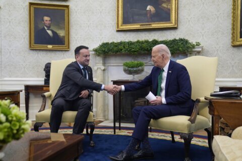 Hosting Ireland's prime minister, Biden celebrates his Irish roots (as he likes to do)