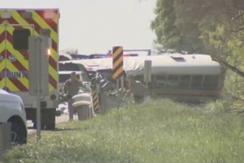 Texas school bus with over 40 pre-K students struck by cement truck, killing 2, authorities say