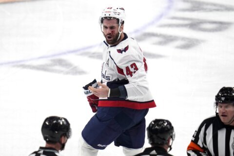 Capitals visit the Blue Jackets following Wilson’s 2-goal performance