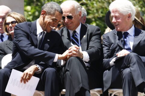 Biden’s fundraiser with Obama and Clinton nets a record $25 million, his campaign says