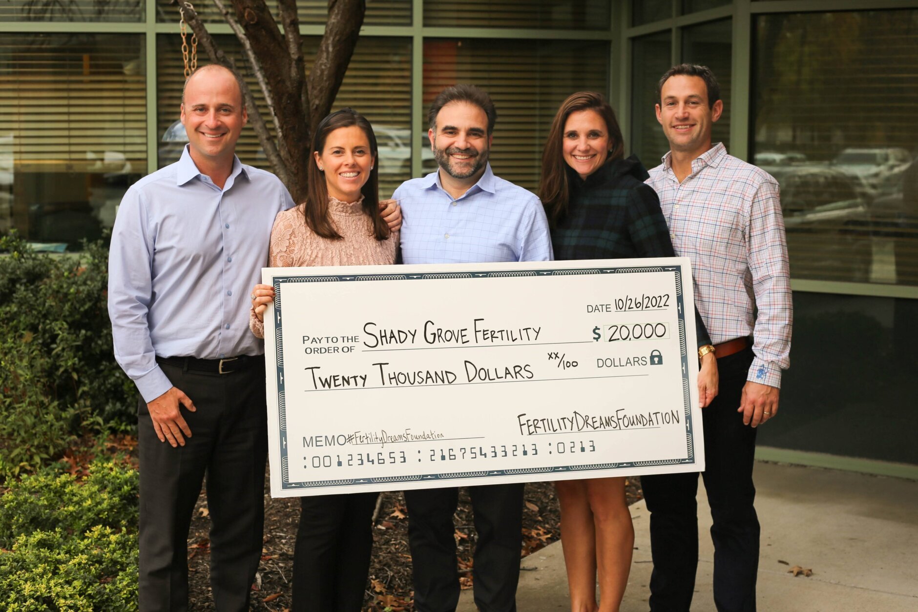 Shafer's foundation, Fertility Dreams, donate thousands of dollars to help other couples start families through fertility treatments.