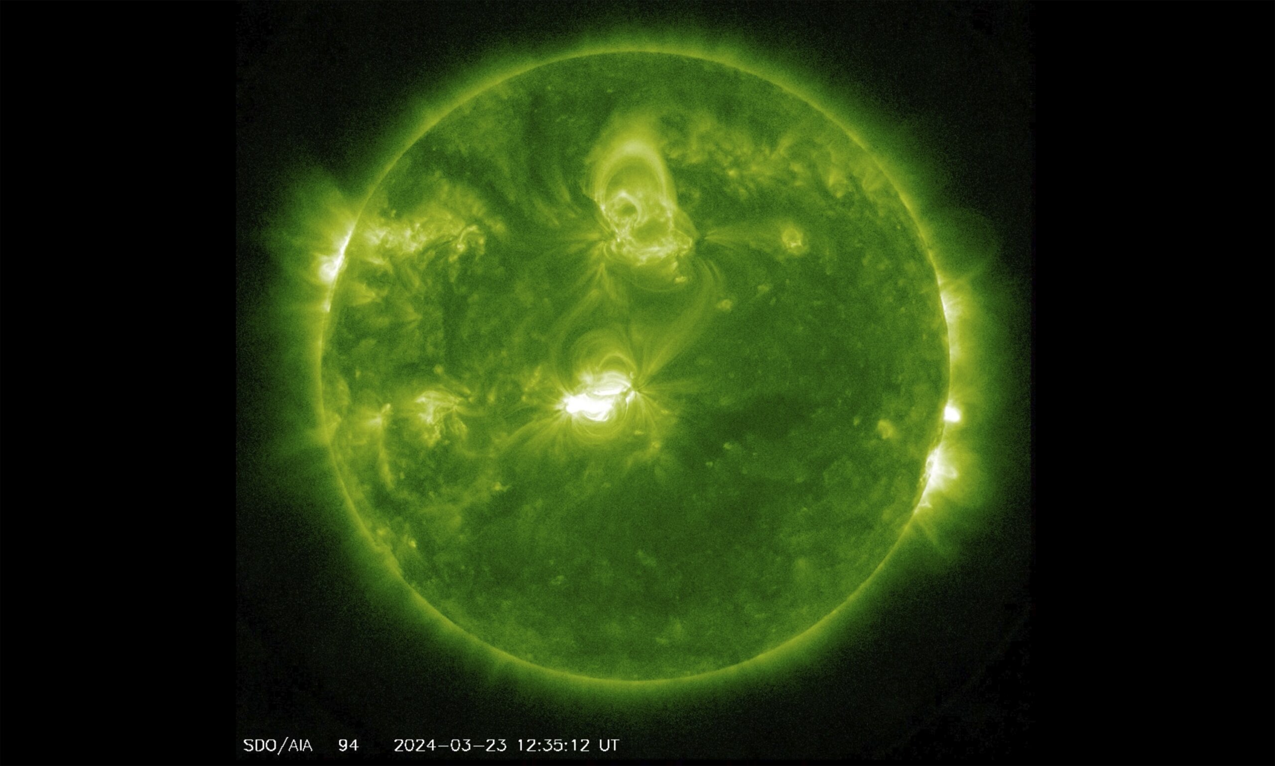 storm from a solar flare could disrupt radio communications