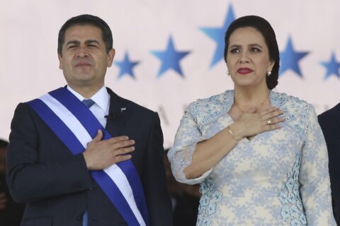 Honduras ex-first lady says presidential bid not meant to protect herself after husband's conviction