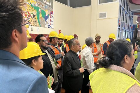 Construction workers honor Key Bridge collapse victims at CASA worker center