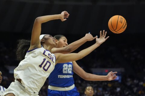 Reese's double-double, Johnson's scoring, lifts LSU over MTSU 83-56 in NCAA Tournament's 2nd round